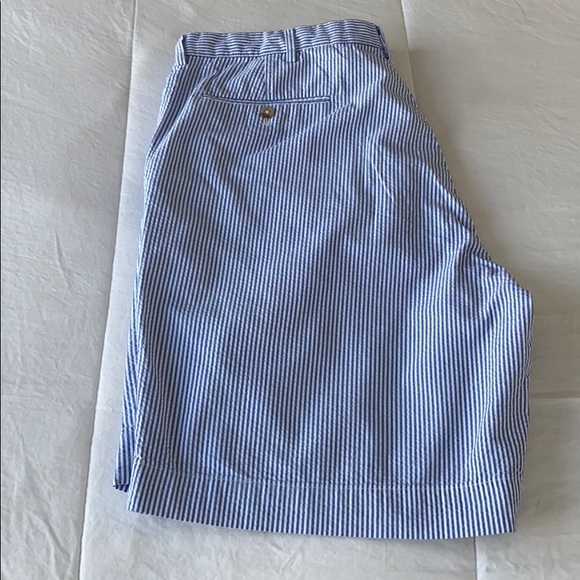 Polo Ralph Lauren blue/white sear sucker shorts - Picture 4 of 4